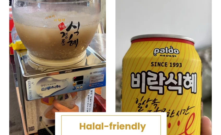 Halal-friendly Korean rice drink, Sikhye. A must-try